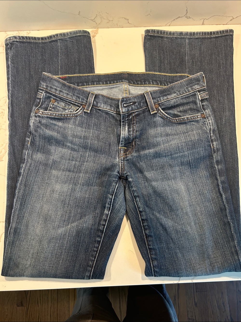 7 For All Mankind Medium Wash Bootcut Jeans